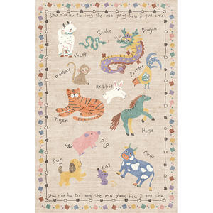 Alfombra para Sala <span class=keywords><strong>de</strong></span> Estar, Nuevo Estilo, Decoración para Habitación Infantil, Alfombra Infantil con Dibujos Animados <span class=keywords><strong>de</strong></span> Animales, Impermeable y Resistente a <span class=keywords><strong>las</strong></span> Manchas - Product Image 5