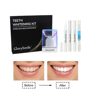 Kit di sbiancamento dei denti con sorriso di neve senza fili portatile 32LED <span class=keywords><strong>rosso</strong></span> e blu Kit di sbiancamento dentale sfuso con etichetta privata - Product Image 5