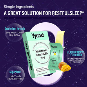 Tiras Orales de Melatonina y GABA para Adultos OEM/ODM, Ayuda para Dormir, Sin Azúcar, Suplemento Dietético, para Dormirse Más Rápido y Permanecer Dormido por Más Tiempo - Product Image 6