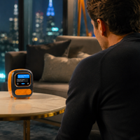 Enregistreur vocal IA avec affichage de la transcription en temps réel, Bluetooth, Wi-Fi et écran tactile pour notes de réunion