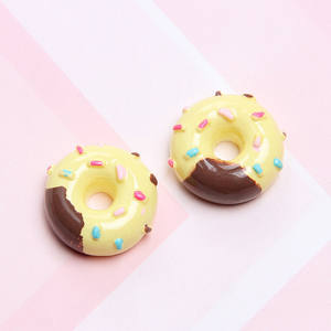Schattige Fee-Stijl Mini Donut Bedels Kleurrijke Hars Diy Haaraccessoires Telefoonhoesjes Schoenen Decoratie - Product Image 5