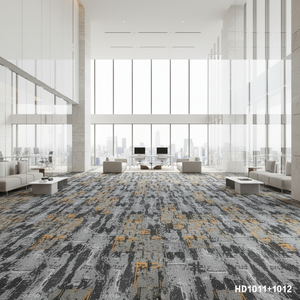Dalles de <span class=keywords><strong>moquette</strong></span> de bureau commerciales de luxe en polypropylène de haute qualité, géométriques, pour hôtels, écologiques, résistantes aux taches - Product Image 1