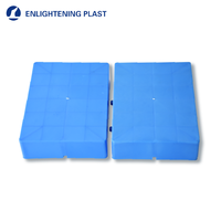 Palette en plastique mini emboîtable à prix d'usine avec une structure robuste pour l'utilisation en entrepôt et les applications en papeterie