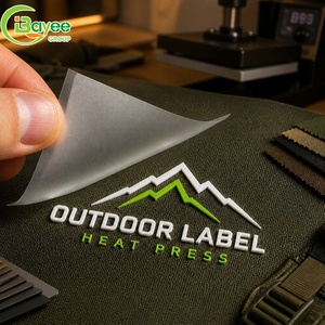 ODM Custom Vinyl Heat Transfer <b>Labels</b> 3D Silicone Logo Patches Durable Washable Iron on Clothing for T-Shirts and Hoodies - Product Image 1