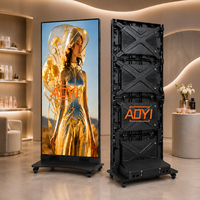 Écran LED commercial extérieur IP65 P2.5, mur vidéo portable, solution d'affichage multi-écrans pour exposition