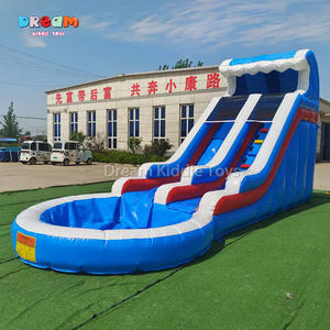 Tobogán de agua de rebote inflable de PVC azul comercial <span class=keywords><strong>casa</strong></span> hinchable de salto <span class=keywords><strong>con</strong></span> <span class=keywords><strong>piscina</strong></span> de agua <span class=keywords><strong>para</strong></span> ocasiones al aire libre alquiler - Product Image 5