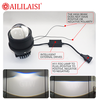 Aililaisi Projecteur de brouillard LED BI 3 pouces, feux de brouillard, faisceau haut/bas pour Audi Cube Style Toyota Tundra Changan Cruiser Agya Lexus
