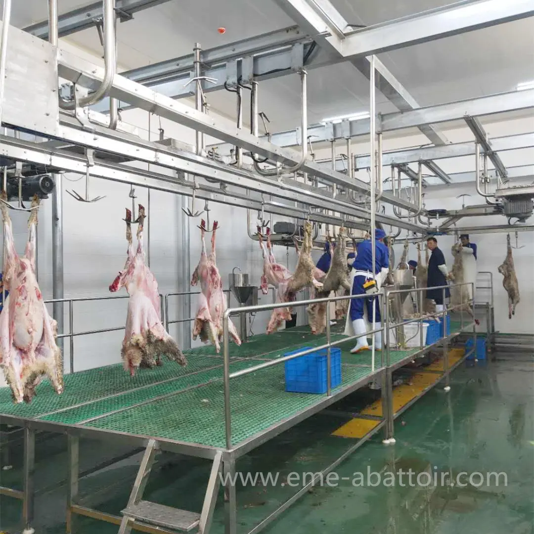 Halal Dê Thịt Slaughterhouse Cừu/Dê Da Dọc Puller Cho Abattoir Thiết Bị Slaughterhouse