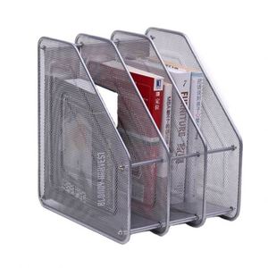 Office Desk Organizer 3Grid Metal Mesh Paper <b>File</b> Document Vertical Letter <b>Tray</b> Holder - Product Image 5