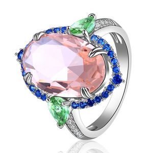 Nuovo stile 925 <span class=keywords><strong>argento</strong></span> sterling pietra <span class=keywords><strong>solitario</strong></span> cristallo bianco cz da donna rosa <span class=keywords><strong>zircone</strong></span> a forma di cuore principessa corona <span class=keywords><strong>anello</strong></span> di nozze - Product Image 5