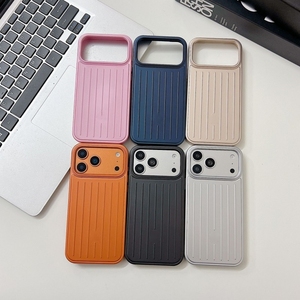 Funda para Teléfono Móvil con Diseño de Maleta en Color Sólido para iPhone 17 Air 16 15 14 Pro Max, Textura Corrugada, Resistente a Impactos - Product Image 1