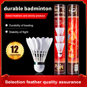 Nouvelle arrivée durable original <span class=keywords><strong>plume</strong></span> de canard professionnel bon <span class=keywords><strong>volant</strong></span> <span class=keywords><strong>badminton</strong></span> <span class=keywords><strong>volant</strong></span> pour jouer à des jeux d'entraînement jouet divertir - Product Image 4