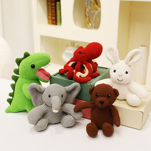 Nuovo Peluche Artigianale all'Uncinetto: Coniglio, <span class=keywords><strong>Volpe</strong></span> e Orso, Decorazione Antistress, Regalo Fatto a Mano, Bambola per il Comfort del Bambino - Product Image 2