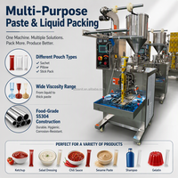 Machine de remplissage automatique de liquides/pastes en acier inoxydable de haute précision certifiée CE pour sachets/sacs/emballages en feuille d'aluminium
