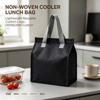 Sac isotherme non tissé léger et réutilisable, sac fourre-tout thermique personnalisé avec logo OEM ODM pour le stockage alimentaire au bureau