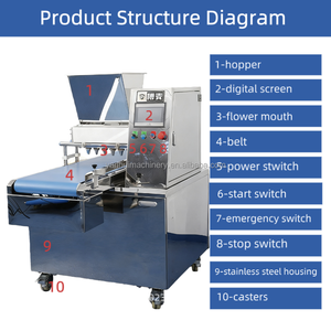 Machine à déposer les biscuits commerciale, petite machine automatique pour la fabrication de biscuits, prix de la machine à biscuits porte-bonheur - Product Image 3