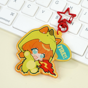 Vograce 2025 New Style UV <strong>Printing</strong> <strong>Keychain</strong> Custom Rounding Clear Acrylic Keychains - Product Image 1