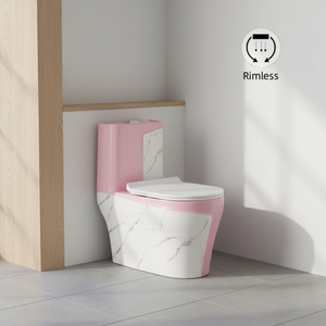 Inodoro de Cerámica de Una Pieza con Doble Descarga, Estilo Europeo, Portátil, Moderno, con Sifón en Forma de P y S, Precio de Fábrica - Product Image 2