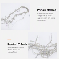 Guirlandes lumineuses LED personnalisées pour Noël, blanc chaud, IP44, étanches, 10 m de long, pour bar, fête, mariage, club, spectacle, hôtel