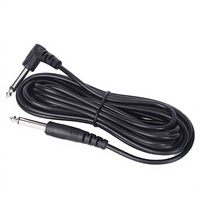 Câble de microphone et haut-parleur pour guitare, jack mono TS 6,35 mm, non équilibré, gaine PVC, conducteur en cuivre nu, 3 m de longueur, usage domestique