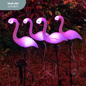 Luces Solares de Jardín con Forma de Flamenco, LED Resistentes al Agua, Decoración para Exteriores, Luz Nocturna, Iluminación Ambiental para Patio y Balcón - Product Image 3