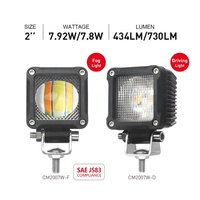 Mini projecteur 6D de 2 pouces, projecteur de travail à Led, Combo de Spot de lumière de travail, tout-terrain 4x4 Led Bar camion voiture Pods Cube moto antibrouillard
