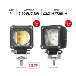 Miniproyector 6D de 2 pulgadas para conducción, luz Led de trabajo, Combo de punto, todoterreno, 4x4, para camión, coche, cápsulas, cubo, motocicleta, Luz antiniebla - Product Image 2