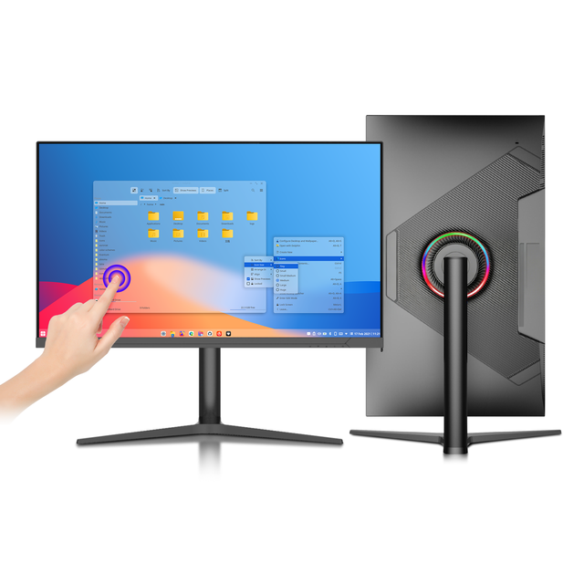 4K 32 Inch 144Hz 10-point Capacitive Touchscreen Display IPS UHD Interactive Touch Screen Monitor for Commercial Industrial