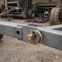 Goupille de sécurité en acier zingué jaune avec anneau de fixation pour réparation automobile