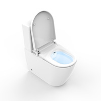 Toilette intelligente moderne inteligente électrique à distance avec chasse d'eau automatique bidet toilette intelligente monobloc