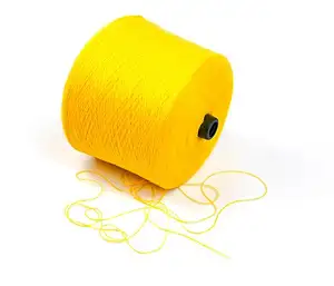 Оптовая продажа 100% желтой прозрачной пряжи Kingeagle из длинной искусственной шерсти