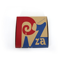 Großhandel individuell bedruckte Pizza Box Günstige Wellpappe Verpackung Papier Pizza Boxen mit Logo