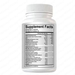 Nhãn hiệu riêng máu ban đầu Suger phức tạp viên nang phong phú 20 loại chiết xuất thảo dược khỏe mạnh lượng đường trong máu cho người lớn - Product Image 2