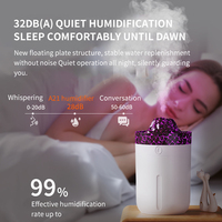 Mini humidificateur d'air portable à brume froide 330 ml, diffuseur d'huiles essentielles volcan USB pour la maison et la voiture, avec veilleuse colorée à prix réduit