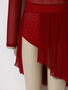 Vestidos de Danza para Niñas de 6 a 16 Años, con Braguitas Integradas, para Patinaje Artístico, Danza Lírica, Actuaciones en Escenario y Eventos - Product Image 4