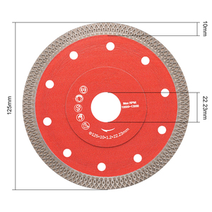 Lame de scie diamantée en céramique super mince de 115 <span class=keywords><strong>mm</strong></span> pour meuleuse d'angle pour couper le béton de granit - Product Image 3