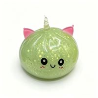 Jouet Squishy Mystère Licorne Colorée, Balle Anti-Stress Douce à Remontée Lente, Jouet Sensoriel Fidget, Boîte Surprise Aléatoire, Cadeau