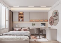 Armoire et meuble de chambre intégrés modernes, lit armoire multifonctionnel