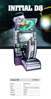 Machine d'arcade de course, lettre Nitial D5/lettre initiale 8, machine de jeu de conduite d'arcade pour adultes à pièces