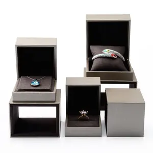 Wholesale Best Jewelry Boxes Microfiber Nice Necklace Bracelet Ring Jewelry Packaging Box with Outer High Quality Gift Boxes