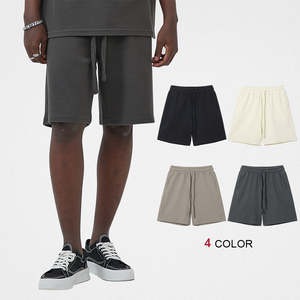 Venta al por mayor de pantalones cortos de algodón gofres de alta calidad de peso pesado 330gsm pantalones cortos - Product Image 1