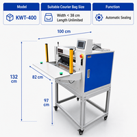 Machine d'emballage automatique de sacs d'expédition de qualité alimentaire, ensacheuse de pochettes polyvalentes, avec moteur, ERP, WMS, impression d'étiquettes et scellage pour le commerce électronique