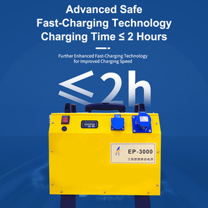 Nouvelle station d'alimentation portable 2024 pour travaux d'ingénierie et de construction, batterie au lithium 3000W, générateur à charge solaire - Product Image 1