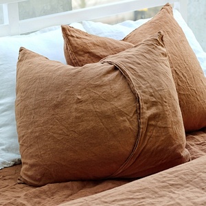 Housse de couette et taies d'oreiller en lin pur bio français de luxe, taille personnalisée Queen King, ensemble de literie en lin pur - Product Image 2