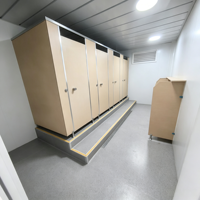 Maisons conteneurs, toilettes portables à panneaux sandwich, petites maisons, salles de bain, cabines, installations de douche, toilettes mobiles, camping en plein air