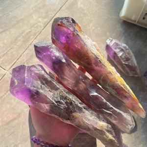 Vente en gros CrystalHola – Artisanat en pierre naturelle de haute qualité fait main, baguette d'améthyste violette polie, pierre précieuse pour ornements - Product Image 3