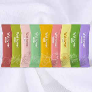 Lingettes humides jetables 100 % coton parfum citron, rafraîchissantes et hydratantes, pour restaurant (lot individuel) - Product Image 3