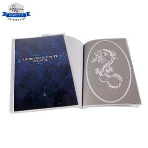 Buku Stiker Stencil Airbrush LinhaivetA 5 untuk Tato <span class=keywords><strong>Glitter</strong></span> Sementara - Product Image 6