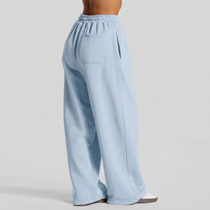 Completo da donna 2 pezzi: T-shirt a maniche corte e <span class=keywords><strong>pantaloni</strong></span> sportivi a vita alta a gamba larga con striscia laterale, casual e sportivo per lo street style - Product Image 6
