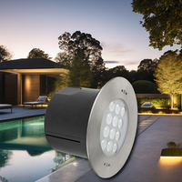 316 acier inoxydable 36W RVB lumière sous-marine encastrée à changement de couleur automatique 24V IP68 Spot pour piscine lumières enterrées